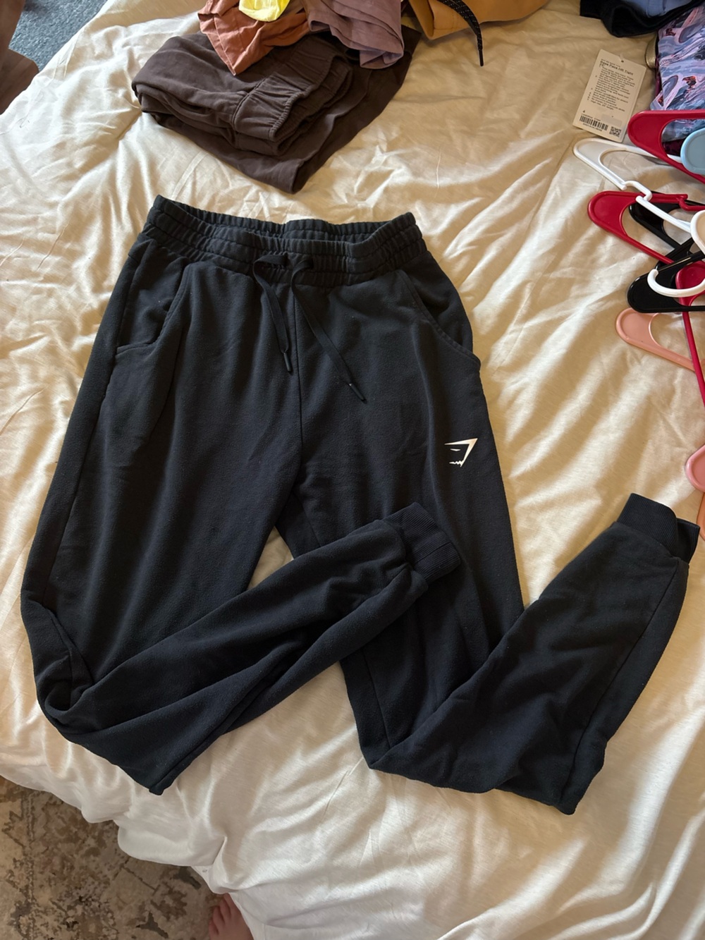 Gymshark Black Track Joggers